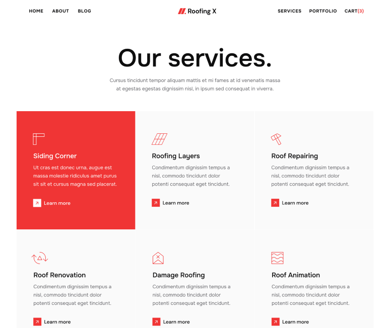 Service Main - Roofing X Webflow Template